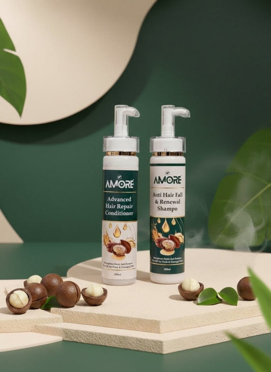AMORE 2-Step Hair Restoration Bundle (200ml Each)