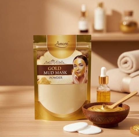 Amore 24k Gold Mud Mask For Glowing Skin
